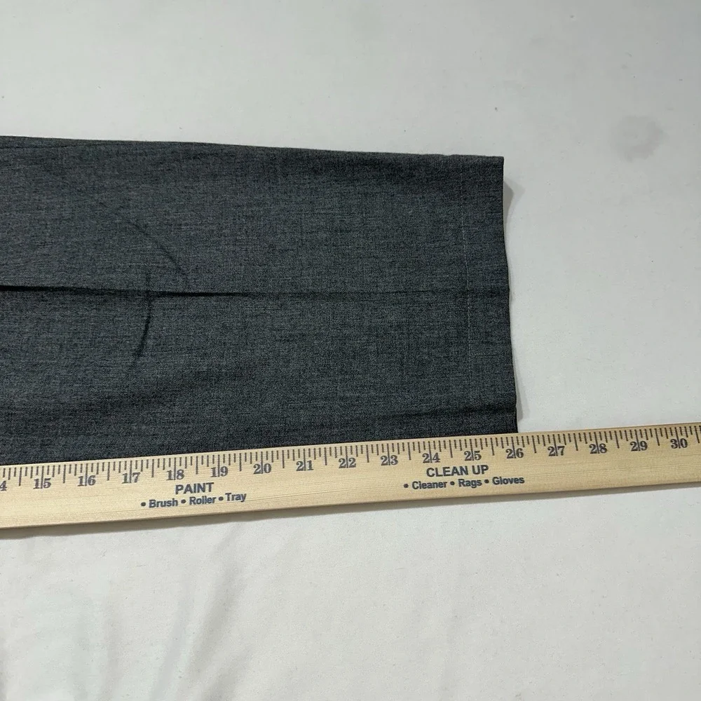 Tommy‎ Hilfiger Mens Relaxed fit Wool Dress Pants Grey Solid